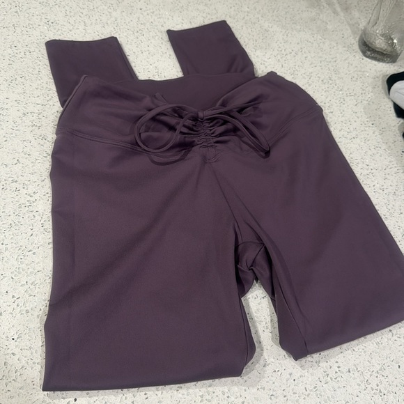 💜Pink VS Adjustable Waist Ruched Leggings - Picture 1 of 13